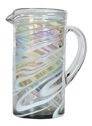 Straight 100oz Straight Pitcher, White Swirl
