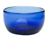 Mexican Handblown Sapphire Bowl Made from Recycled Glass, "Vivacious in Blue"