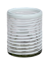 12oz Double Old Fashion, White Vortex, Set of 4
