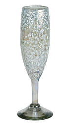 6oz Champagne Flute, White Pebble, Set of 4