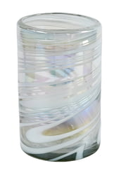 16oz Tumbler, White Swirl, Set of 4
